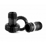 V3007-06 Фитинги прямые Noryl 1" BSPT (ORIG) / Clack Fitting 1" plastic BSPT set .(U.S.A)