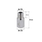 Обратный клапан 1/4" ВР-НР (метал) Обратный клапан 1/4" ВР-НР (метал)